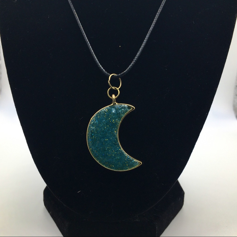 Handmade Blue Moon Necklace